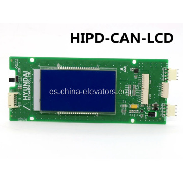 Tablero de visualización LOP HIPD-CAN-LCD para ascensores Hyundai